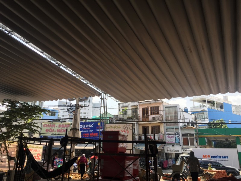 Dự án thi công mái che nhà hàng Lộ Thiên Quán - Lê Quang Định