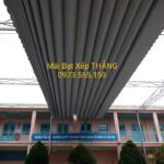 Thi công mái che bạt xếp ở Phan Rang Ninh Thuận