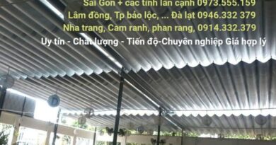 Thi công mái vòm bạt xếp ở Cam ranh, Cam lâm Khánh hòa